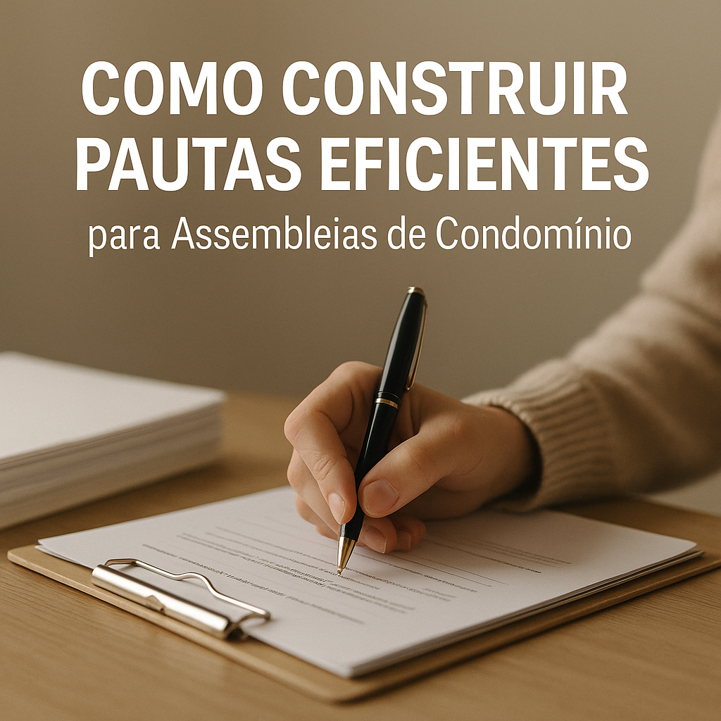 Como Construir Pautas Eficientes para Assembleias de Condomínio